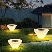 abordables Luz del camino-Farolas LED solares para exteriores de 30 cm, estilo nórdico, para postes de cerca, impermeables IP54, para terrazas, puertas, pilares de piedra, farolas de jardín.
