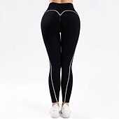 olcso Jóga leggings és harisnyanadrág-Női Testhezzálló nadrágok Tajice za trčanje Jóga leggings Hasformáló Magas derék Tornaterem Edzés Sportos Alsók Tömör szín Fekete Ősz Sport Sportruházat