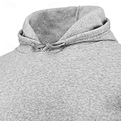 economico Felpa con cappuccio in pile-Per uomo Felpa con cappuccio Maglione Felpa con cappuccio in pile Felpa con cappuccio foderata in pile Nero Bianco Giallo Rosa Rosso Con Cappuccio Semplice Tasca Sport &amp; Outdoor Casuale Quotidiano