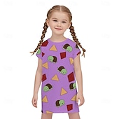 billige Jentekostymer-Inspirert av koreansk idol Popstjerne T-skjorte Pyjamas Fancy dress Virtuelt idol Film-Cosplay for Jente Barne Halloween Karneval Ytelse Comic Con Anime-messe