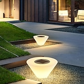 abordables Luz del camino-Farolas LED solares para exteriores de 30 cm, estilo nórdico, para postes de cerca, impermeables IP54, para terrazas, puertas, pilares de piedra, farolas de jardín.