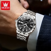 halpa Mekaaniset kellot-OLEVS 6727 Miesten Kello Alkuperäinen Ylellinen Automaattinen Mekaaninen Kello Vesitiivis Kalenteri Viikko Ruostumatonta Terästä Kello