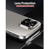 Недорогие Чехлы для iPhone-телефон Кейс для Назначение iPhone 17 Pro Max 17 Air 16 Pro Max Plus 15 Pro Max 14 Pro Max Кейс на заднюю панель Защита от удара Ретро Металл