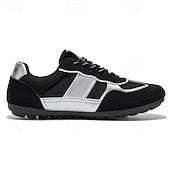 preiswerte Sneaker für Herren-Grüne Colorblock-Retro-Sneaker für Herren – bequeme Freizeit-Laufschuhe für Sportbekleidung, City-Outfits und Wochenendausflüge