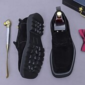 halpa Ensiluokkaiset nahkaiset loaferit-miesten naudannahkaiset mokkanahkaiset loaferit - klassiset business-rennot slip-on-pukukengät toimisto- ja juhlakäyttöön