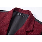 billige Herrevest-Herre سترة Veste Feriereise Daglig Bryllupsfest Stevnemøte Årgang Mote Vår Høst Lomme Knapper Polyester Tweed Bekvem عادي Fiskebein Dobbeltkneppet Hakkjakkeslag Normal Burgunder kaffe Grå Vest