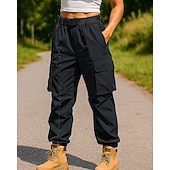 economico Fondi-Per donna Pantaloni Cargo Pantaloni da escursionismo Esterno Vestibilità regolare Impermeabile Antivento Pantaloni Tasca Nero Bianco Campeggio / Escursionismo Corsa S M L XL XXL
