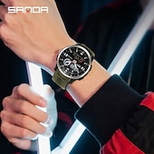 cheap Digital Watches-SANDA Fashion Brand Sport Electronics Watches Gift for men Outdoors Analog Digital Man Watch Luminous Waterproof Backlight Wristwatch