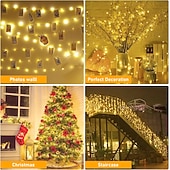 olcso USB-tápellátás-10 db 5 m/16,4 láb 50 led sugár tündérfényfüzér halloween karácsony Valentin nap újév esküvői party fesztivál beltéri és kültéri dekoráció rézdrótos fények usb tápegység ip44 vízálló