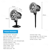 voordelige Projectorlampen-1 stuk Halloween buiten stereoscopisch projectielicht met hoge helderheid, skelet reaper grondplug in wandlamp, verticale festivalsfeer decoratieve verlichting US/EU/UK/AU plug
