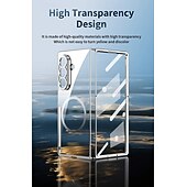 Недорогие Чехлы для Samsung-телефон Кейс для Назначение SSamsung Galaxy Z-образный сгиб 7 Z-сгиб 6 Z Fold 5 Z Fold 4 Кейс на заднюю панель Поддержка беспроводной зарядки Защита от удара Ретро Покрытие ПК