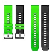 baratos Pulseiras de relógio Samsung-Pulseiras de Relógio para Samsung Galaxy Watch Ultra 47mm, Watch 8 Classic 46mm, Watch 6 Classic 47mm, Watch 5 Pro 45mm, Watch 4 Classic 47mm Aço Inoxidável Silicone Substituição Alça Dois tons