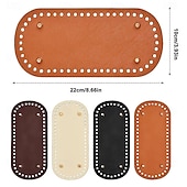 levne Sníženo na 30 $-Háčkované základy na tašky 9,9 x 21,6 cm s otvory - různé barvy, dlouhý oválný tvar pro háčkované tašky přes rameno &amp;tvoření, náhodné barvy, tvarovače kabelek