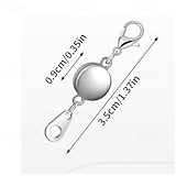 cheap Arts, Crafts &amp; Sewing-12 Pack Magnetic Necklace Clasps and Closures  Strong Magnetic Jewelry Extenders for Necklaces and Bracelets, Gold &amp; Silver Plated Round Clasps for DIY Jewelry Making