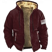 Χαμηλού Κόστους Πατριωτικά 250 Φούτερ-4η Ιουλίου 2026 250η Ημέρα Μνήμης Ανδρικό Vintage Retro T-shirt Χουάντων Αμερικανικής Σημαίας Με Μακρύ Μανίκι Υπαίθρια Καθημερινά