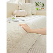 economico Copridivano-Copridivano in velluto jacquard con linea geometrica, 1 pezzo, copridivano elastico in stile semplice, adatto agli animali domestici, antiscivolo, antipolvere, lavabile in lavatrice, protezione per