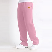economico Pantaloni della tuta-Per uomo Pantaloni da tuta Pantaloni Pantaloni della tuta con fondo aperto Coulisse Elastico in vita Gamba Dritta Semplice Traspirante Lunghezza intera Sport all&#039;Aperto Casuale Quotidiano Moda