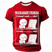 ieftine Tricouri amuzante pentru bărbați-Bărbați Argou amuzant Tricou Manșon scurt Tricou Tipărire 3D Stil Nautic Cămașă Modă Zilnic Stradă Zilnic Negru Roșu-aprins Albastru piscină Vară Primăvară Îmbrăcăminte S M L XL XXL XXXL