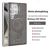 halpa Samsung-kotelot-puhelin Etui Käyttötarkoitus Samsung Galaxy S25 Ultra Plus S24 Ultra Plus S23 Ultra Takakuori Tukee langatonta latausta Iskunkestävä Retro TPU PU-nahka