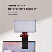 お買い得  スマホカメラアタッチメント-ポータブル セルフィー スマホライト 3モード LED クリップオンライト 充電式ビデオライト iPhone 写真 ティックトック Vlog コンピューター ノートパソコン ビデオ会議用