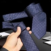 economico Cravatte e papillon da uomo-Per uomo Cravatte Classico Strisce e Quadri Serata Formale Data Festa &amp; Sera