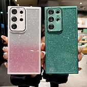 Недорогие Чехлы для Samsung-телефон Кейс для Назначение SSamsung Galaxy S25 S25 Edge S24 S24 ФЭ S23 Ultra Plus S22 Плюс Ультра A55 5G А35 5G A25 A15 Кейс на заднюю панель Блеск Блеск Блестящий Защита от удара Градиент цвета