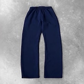 cheap Straight Leg-Men's Sweatpants Trousers Straight Leg Sweatpants Pocket Elastic Waist Plain Comfort Sports Outdoor Daily Fashion Casual Black Navy Blue Micro-elastic