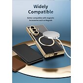 Недорогие Чехлы для Samsung-телефон Кейс для Назначение SSamsung Galaxy Z-образный сгиб 7 Z-сгиб 6 Z Fold 5 Z Fold 4 Кейс на заднюю панель Поддержка беспроводной зарядки Защита от удара Ретро Покрытие ПК