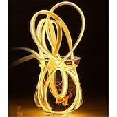 זול חוט נורות לד-רצועת לד COB 220V 1 מטר, 2 מטר, 5 מטר, 288 נוריות/מטר, מנורה גמישה עמידה למים, 3000k, 4000k, 6000k, איכות גבוהה, עיצוב פנים וחיצוני