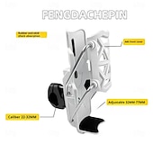 billiga Lagringsställ-självjusterande mugghållare 360 graders roterbar autolåsande självjusterande bilmugghållare universal cykel motorcykel vattenflaskhållare verktygsfri installation för cyklar, motorcyklar, barnvagnar