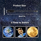 voordelige star galaxy projector lichten-maan aarde astronaut lamp projector nachtlampje 360 maan projectielamp usb ster nachtlampje oplaadverlichting met 3 standen romantische sfeerlamp voor selfie achtergrond slaapkamerinrichting