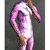 abordables Impresión-Trajes Zentai estampados Traje de cosplay Body Estampado Disfraz de carnaval Traje de Cuerpo Completo Hombre Mujer Disfraz Sexy Víspera de Todos los Santos Traje para Rendimiento Fiesta Mascarada
