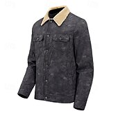 billige Fleece og 3 i 1 jakker-Herre Fritidsjakker Turjakke Fleece-jakke Vinter utendørs Hold Varm Topper Svart Kakifarget kaffe Grå