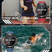 Недорогие Смарт-часы-LOKMAT ZEUS 6 PRO Умные часы 1.46 дюймовый Смарт Часы Bluetooth Педометр Напоминание о звонке Датчик для отслеживания активности Совместим с Android iOS Женский Мужчины