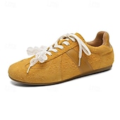 abordables Baskets-Baskets rétro à lacets en daim pour hommes, chaussures décontractées légères pour le style urbain et les tenues de week-end