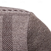 preiswerte Herren Strickjacke-Herren Pullover Kleid Pullover Strickjacke Reißverschluss-Pullover Strickpullover Gerippt Stricken Normale Oberteile Gestrickt Gerippt Einfach Rollkragen Mode Schals Lässig Alltagskleidung Bekleidung