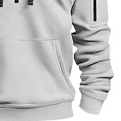 economico Felpa Tattica-Per uomo Felpa con cappuccio Felpa con cappuccio e zip corta Felpa con cappuccio in pile Felpa con cappuccio tattica Nero Blu marino Cachi Grigio chiaro Grigio scuro Con Cappuccio Semplice Cerniera
