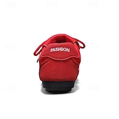 economico Sneakers da uomo-scarpe da ginnastica sportive rosse e bianche da uomo: eleganti scarpe da corsa con rete traspirante per abbigliamento casual, palestra e avventure all&#039;aria aperta