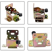 billiga Förvaring-4-pack kraftiga fällbara bordsbenfästen med självlåsande gångjärn, fällbara järnfästen för bords-, stols- och sängben, låsbara förlängningsstödgångjärn med skruvar