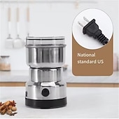 baratos eletrodomésticos-Moedor de grãos multifuncional de cozinha com 4 lâminas para picar café, moedor elétrico de café caseiro, liquidificador com sabor de nozes e grãos