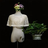 Недорогие накидка шаль-Обертывания матери Элегантный стиль Защита от солнца С короткими рукавами Кружева Свадебные накидки С Кружева Назначение Официальные Лето