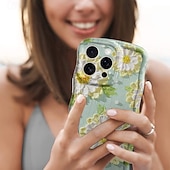 economico Cover per iPhone-telefono Custodia Per iPhone 16 Pro Max Plus 16 15 Pro Max Plus Copertura Posteriore Resistente agli urti Fiore Floreale TPU