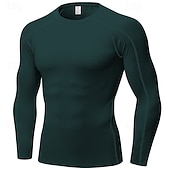 economico T-shirt e Canottiere da Corsa-Per uomo Maglia a compressione Strato di base per l&#039;allenamento T-shirt Fitness Manica Lunga Top Athleisure Autunno Asciugatura Rapida Palestra Pallacanestro Atletico abbigliamento sportivo