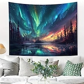 billige Veggoppheng-tapet Veggtepper Galakse Rom 3D Mystiker Soverom Stue Sovesal Dekorasjoner Vegg Dør Bakgrunn