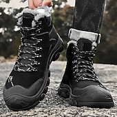economico Stivali invernali e neve-stivali tattici invernali da uomo con fodera in pelliccia: caldi stivali da trekking militari impermeabili per la sopravvivenza all'aperto, il campeggio e il freddo