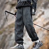 baratos Partes inferiores-Homens Calças de Trilha Calças impermeáveis Calças com cordão Calças Softshell Ao ar livre Normal Prova-de-Água A Prova de Vento Calças Bolsos Cintura elástica Preto Branco Acampar e Caminhar Corrida
