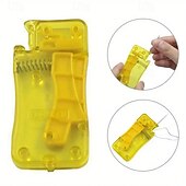 abordables coser y tejer y ganchillo-Enhebrador automático de agujas de 2 piezas para coser, herramientas de costura manual para máquinas de coser, manualidades domésticas y suministros de costura.