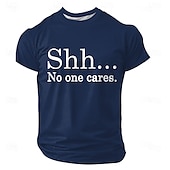 economico T-shirt di Umorismo Sarcastico-T-Shirt Grafica Sarcastica per Uomo - 'Shh... A Nessuno Importa' Top Umoristico a Maniche Corte
