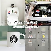 cheap Wall Stickers-Set Of 130 Pcs Funny Saying Stickers Waterproof Vinyl Decals For Laptop Phone Guitar Skateboard Suitcase Scrapbook Journal Notebook Kids Toys Decoration