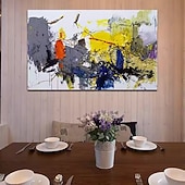 preiswerte Abstrakte Gemälde-handgefertigtes Ölgemälde auf Leinwand, Wandkunst, Dekoration, moderne abstrakte Textur für die Inneneinrichtung, gerolltes, rahmenloses, ungedehntes Gemälde